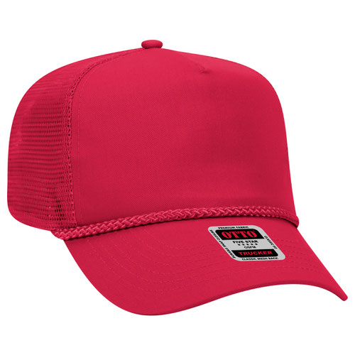 OTTO CAP® 5 Panel Mid Profile Mesh Back Trucker Hat