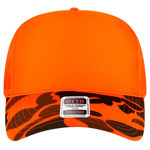 OTTO CAP 5 Panel High Crown Mesh Back Trucker Hat