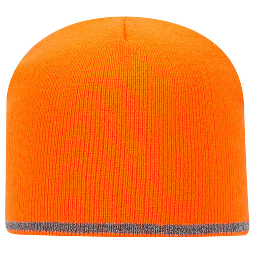 OTTO CAP 9" Classic Knit Beanie w/ Reflective Stripe