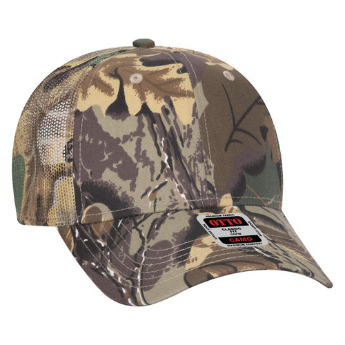 OTTO CAP® Camouflage 6 Panel Low Profile Mesh Back Trucker Hat