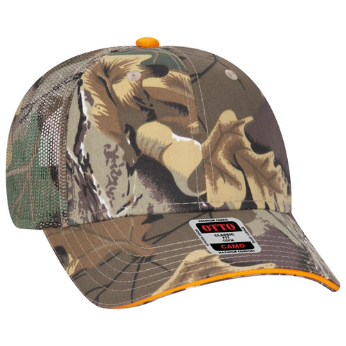 OTTO CAP® Camouflage 6 Panel Low Profile Mesh Back Trucker Hat