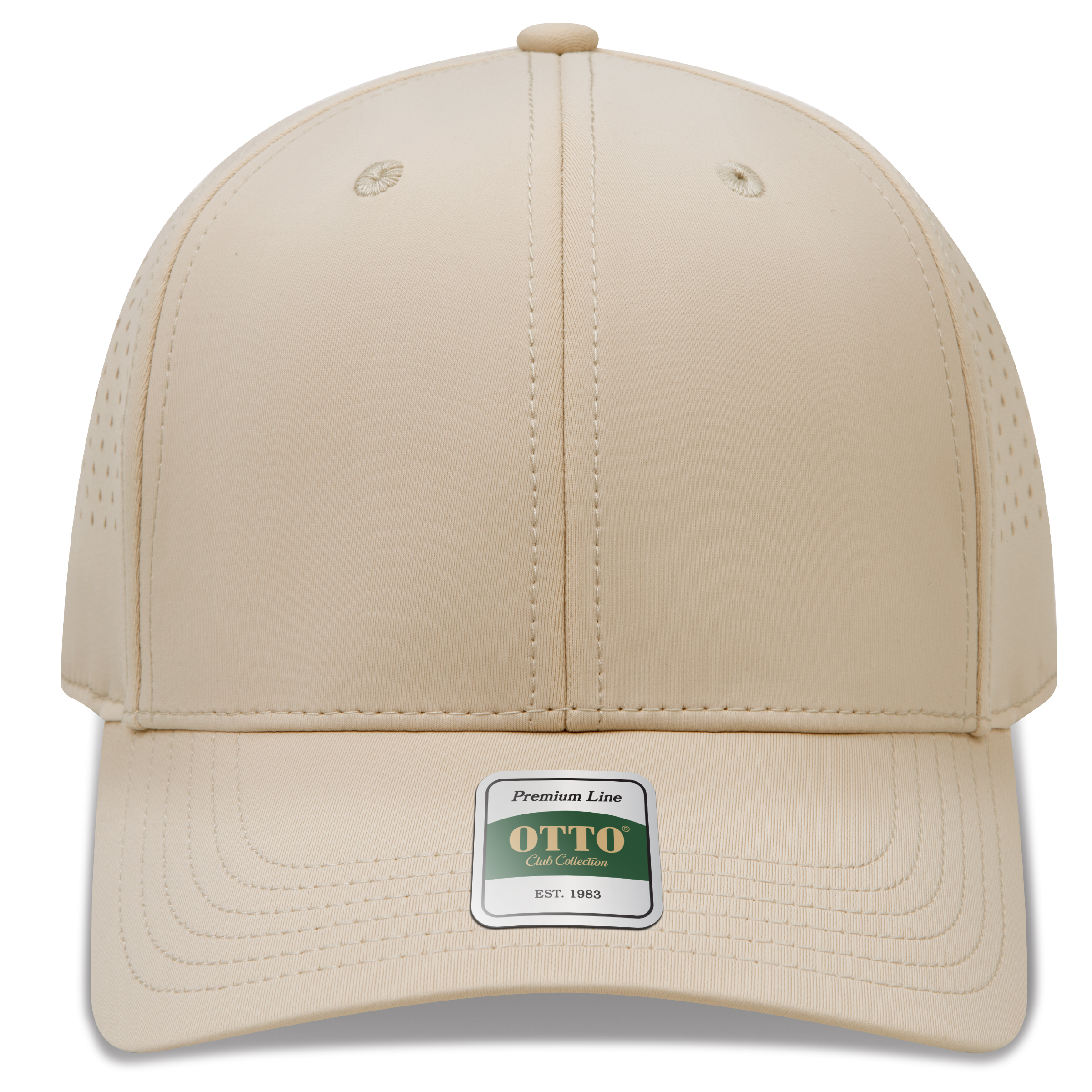 Club Collection 6 Panel Pro Style Perforated Cap