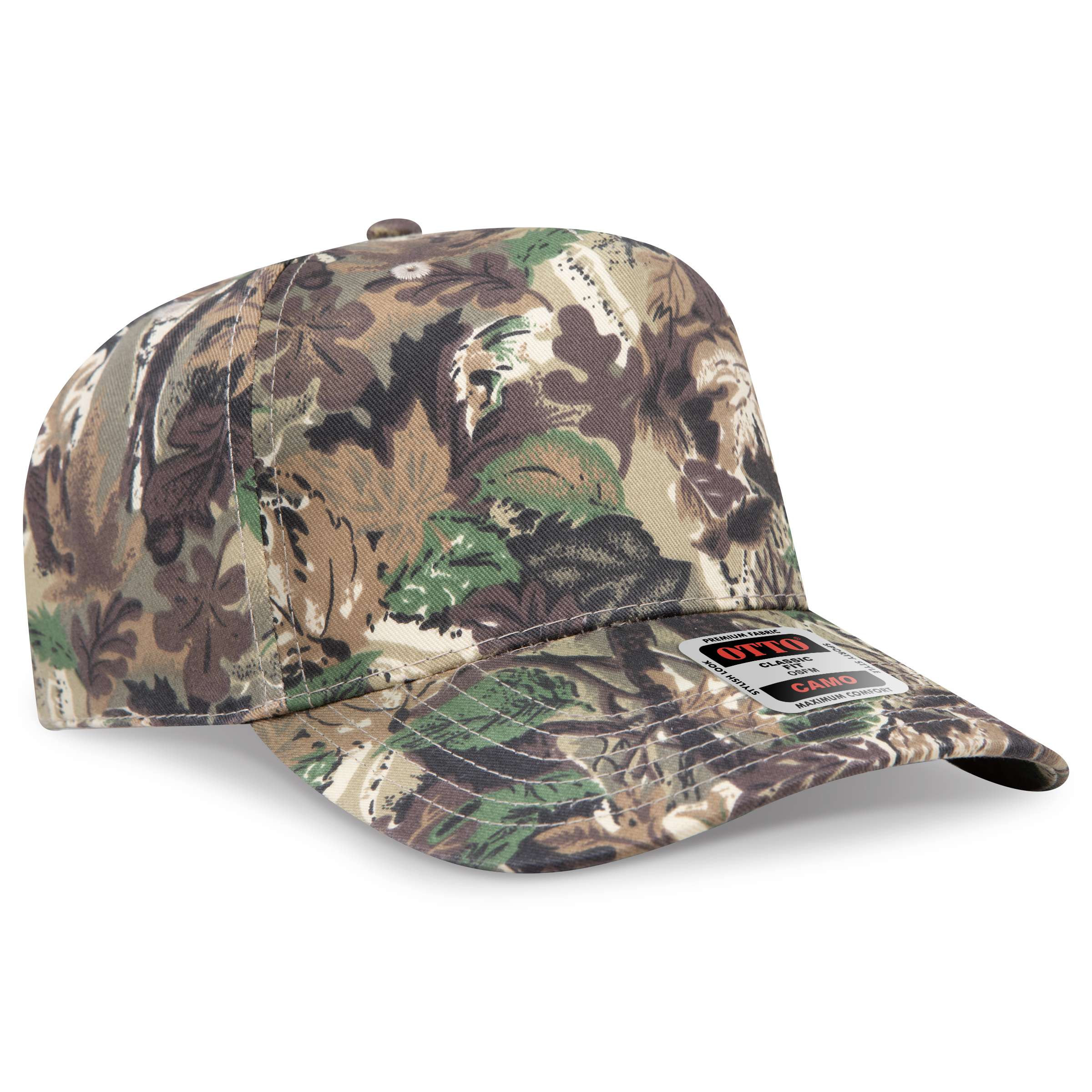 OTTO CAP Camouflage 5 Panel Mid Profile Style Cap