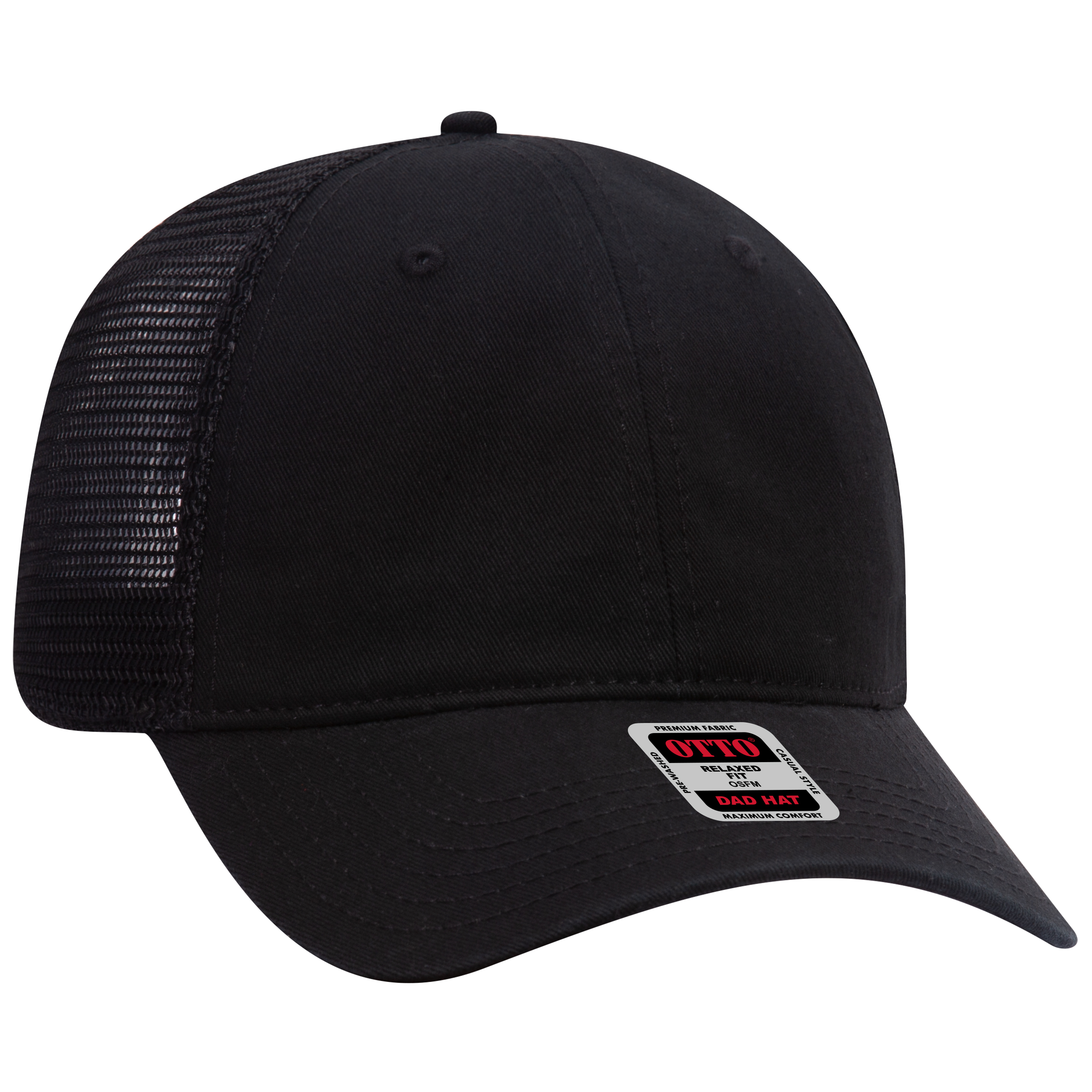 OTTO CAP 6 Panel Low Profile Mesh Back Trucker Dad Hat