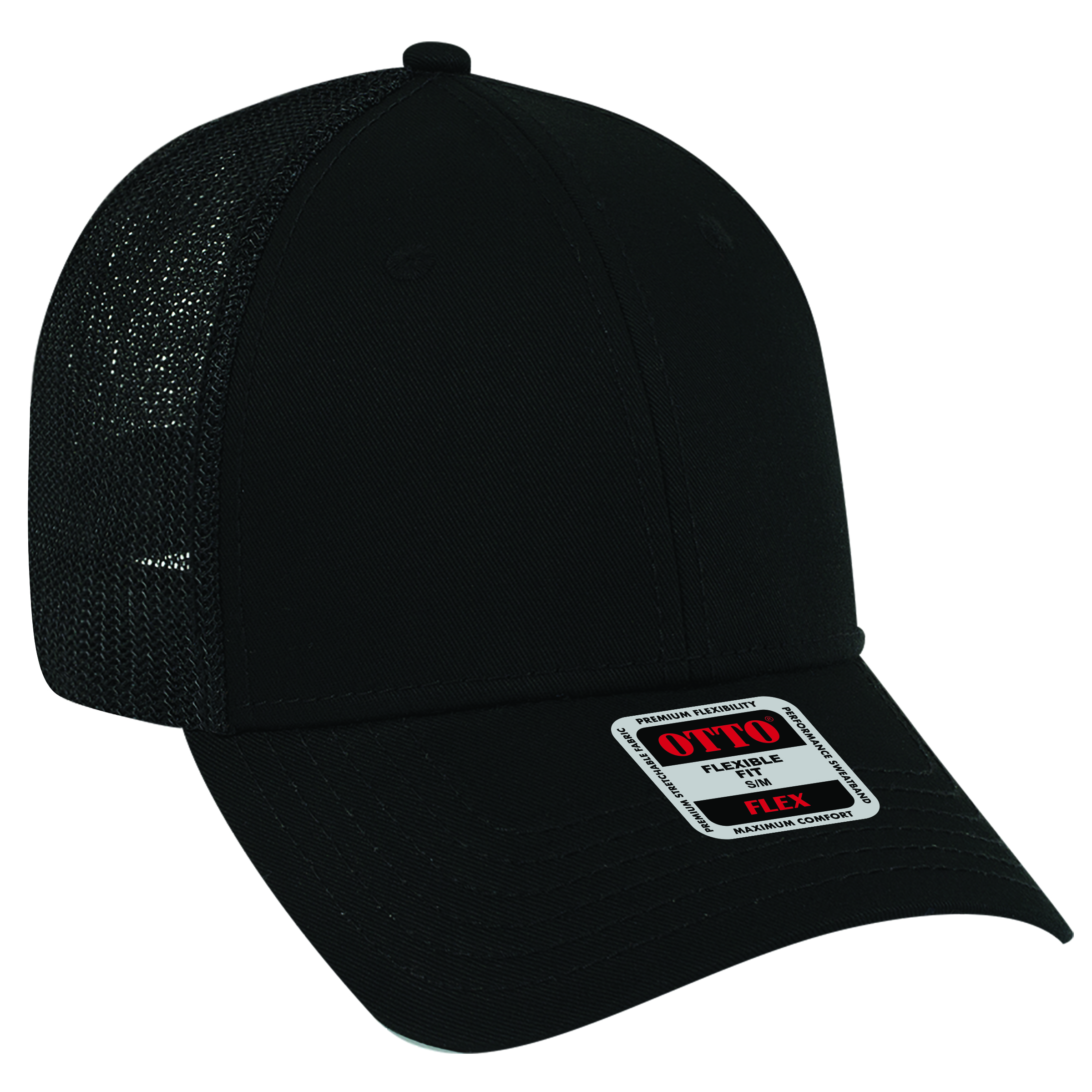OTTO CAP "OTTO FLEX" 6 Panel Low Profile Mesh Back Trucker Hat