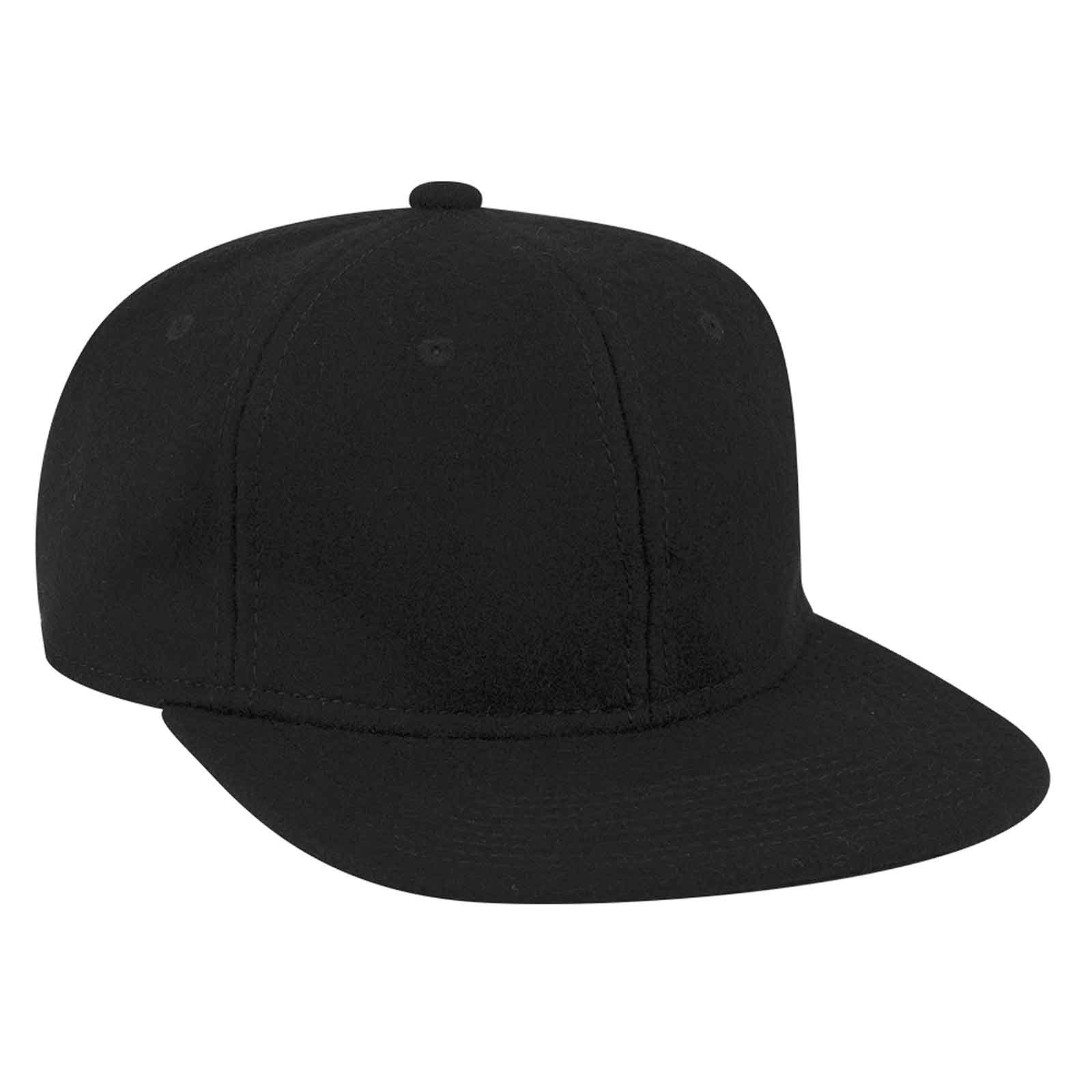 OTTO CAP 6 Panel Mid Profile Flat Visor Strapback Hat