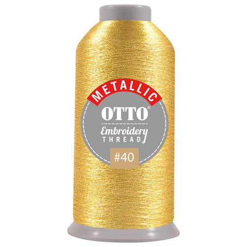 OTTO Embroidery Metallic Thread #40 3,300 yd. Cone