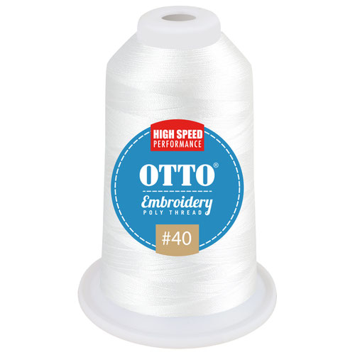 OTTO Embroidery Poly Thread #40 1,100 yd. Cone