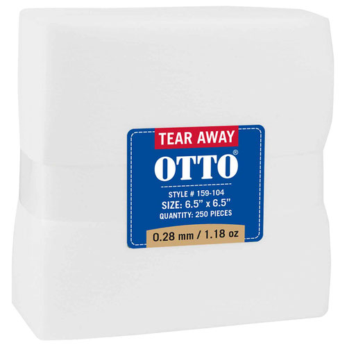 OTTO Embroidery Stabilizer Backing Tear Away Sheets