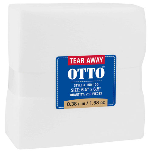 OTTO Embroidery Stabilizer Backing Tear Away Sheets
