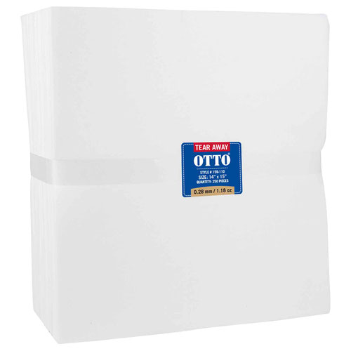 OTTO Embroidery Stabilizer Backing Tear Away Sheets