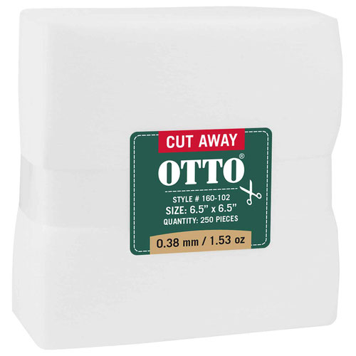 OTTO Embroidery Stabilizer Backing Cut Away Sheets