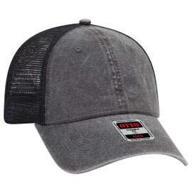 OTTO CAP "OTTO FLEX" Fitted 6 Panel Low Profile Mesh Back Trucker Hat