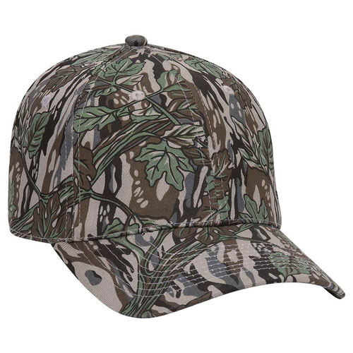 OTTO CAP® OTTO FLEX® Fitted Camouflage 6 Panel Low Profile Baseball Cap