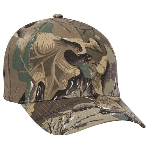 OTTO CAP® OTTO FLEX® Fitted Camouflage 6 Panel Low Profile Baseball Cap