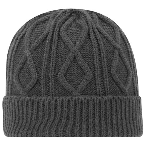 OTTO CAP® 12" Cable Knit Beanie w/ Rib Knit Cuff