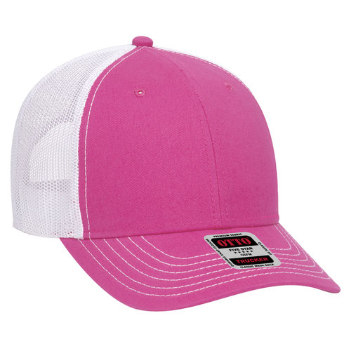 OTTO Soft Pink Washed Cotton Twill Baseball Cap | Low Profile, Adjustable, Pre-Curved Brim - View #10
