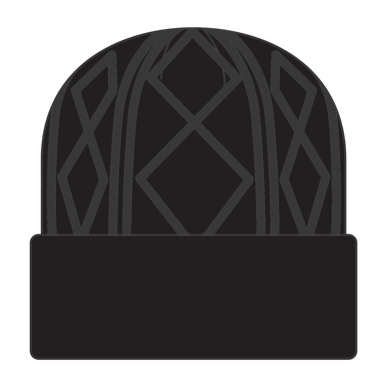 OTTO CAP 12" Cable Knit Beanie w/ Rib Knit Cuff