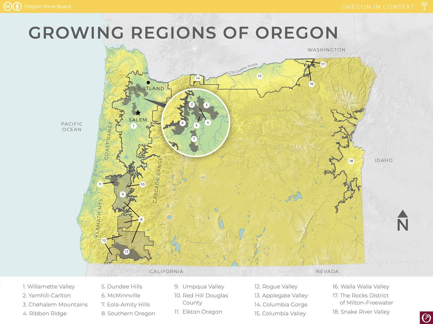 OregonWineStateMap1811011 Oregon Wine Resource Studio