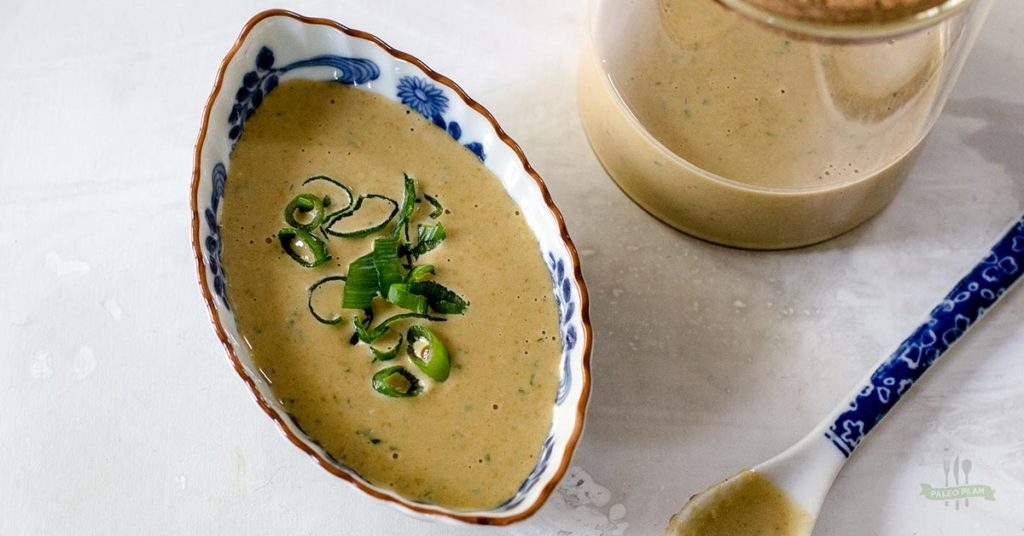 Almond Ginger Garlic Dressing Paleo, Dairy Free, Gluten Free