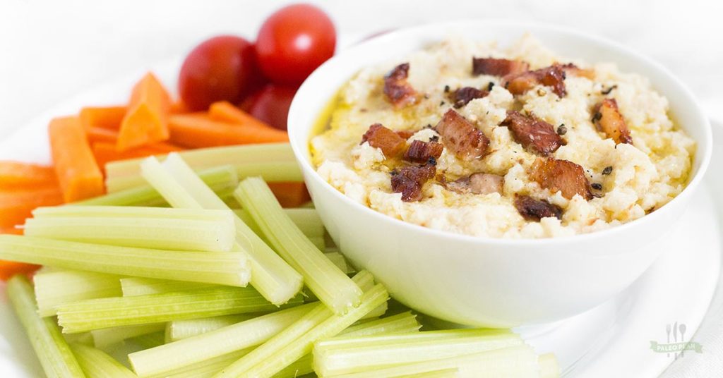 Roasted Cauliflower Bacon Dip Recipe Paleo, Gluten Free, Dairy Free