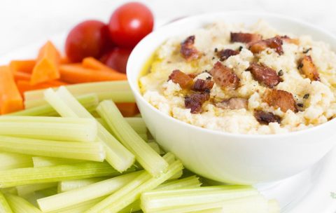 Roasted Cauliflower Bacon Dip Recipe
