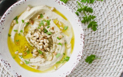 Roasted Garlic Cashew Hummus