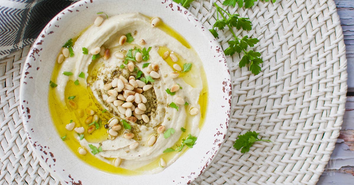 Roasted Garlic Cashew Hummus | Gluten Free, Dairy Free