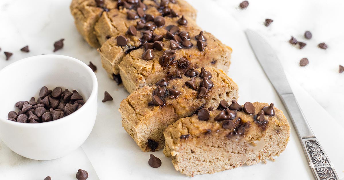 Easy Paleo Coconut Flour Chocolate Chip Bread | Gluten Free, Low Carb