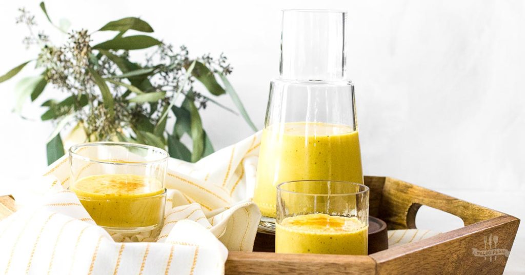 Ginger Turmeric Smoothie Paleo, Dairy Free, Gluten Free