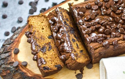 Coconut Flour Sweet Potato Chocolate Bread