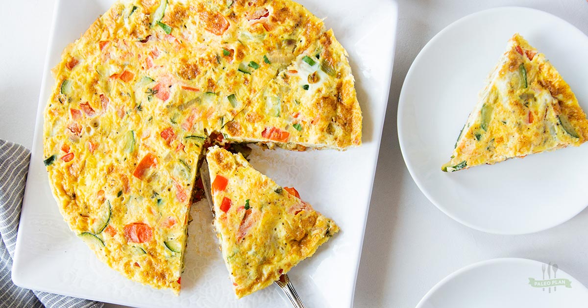 Summer Vegetable Frittata | Paleo, Gluten Free, Dairy Free