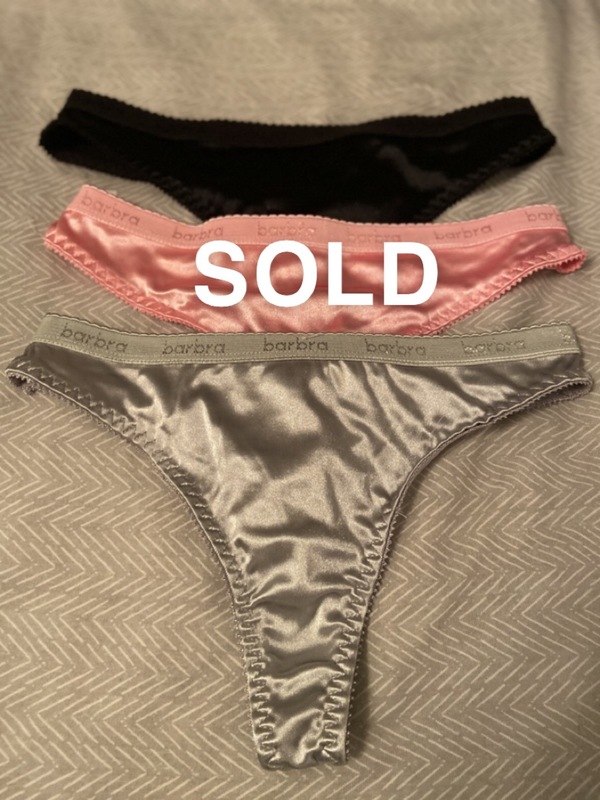 100% Satin Thongs | Scented Pansy