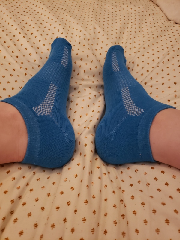 Blue ankle socks Scented Pansy