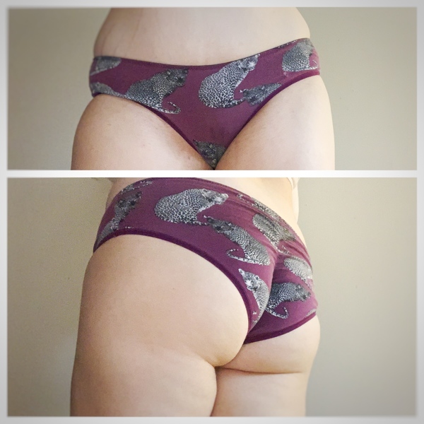 Image for Cheeky purple zebra panties