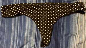 Polka dot thong