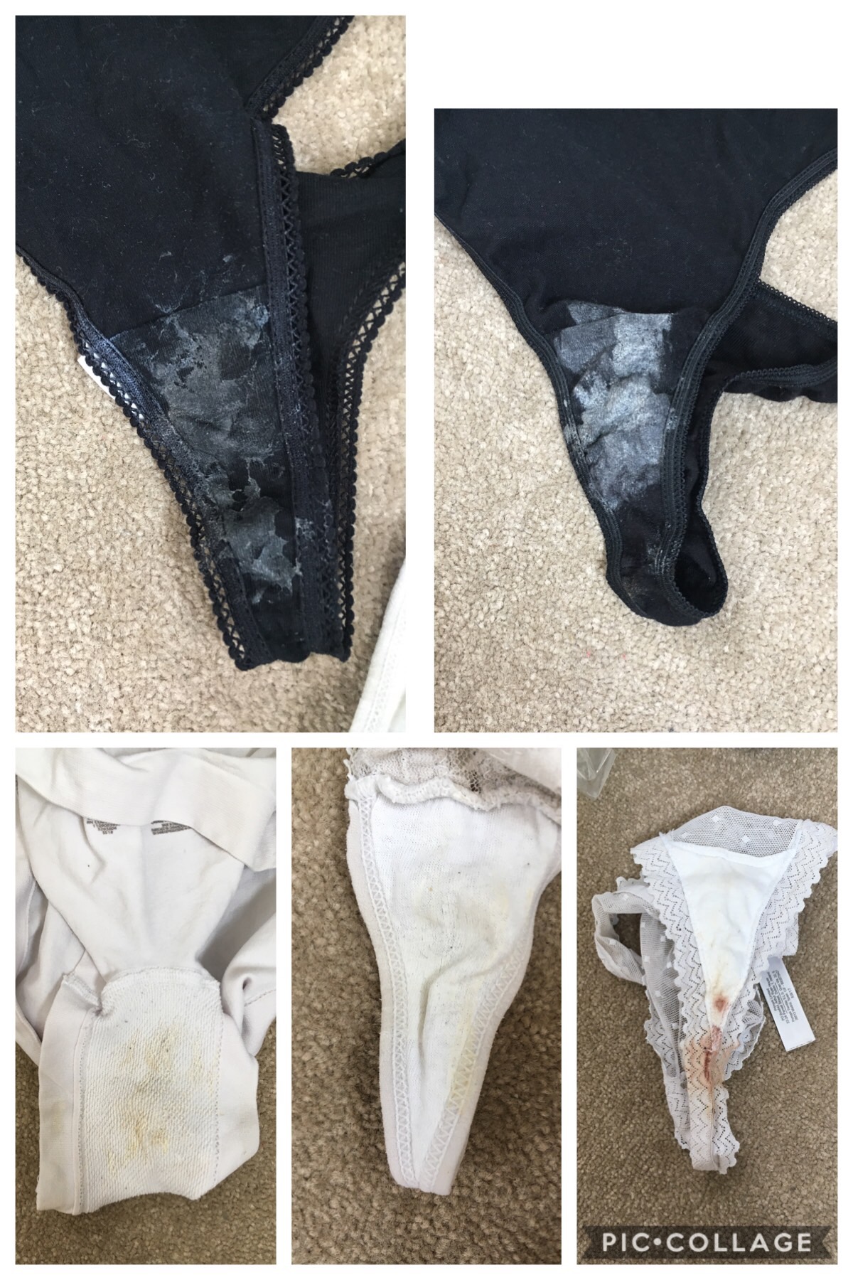 Dirty panties found in my laundry basket 🖤 Scented Pansy