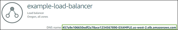 [DNS name on the load balancer management page]
