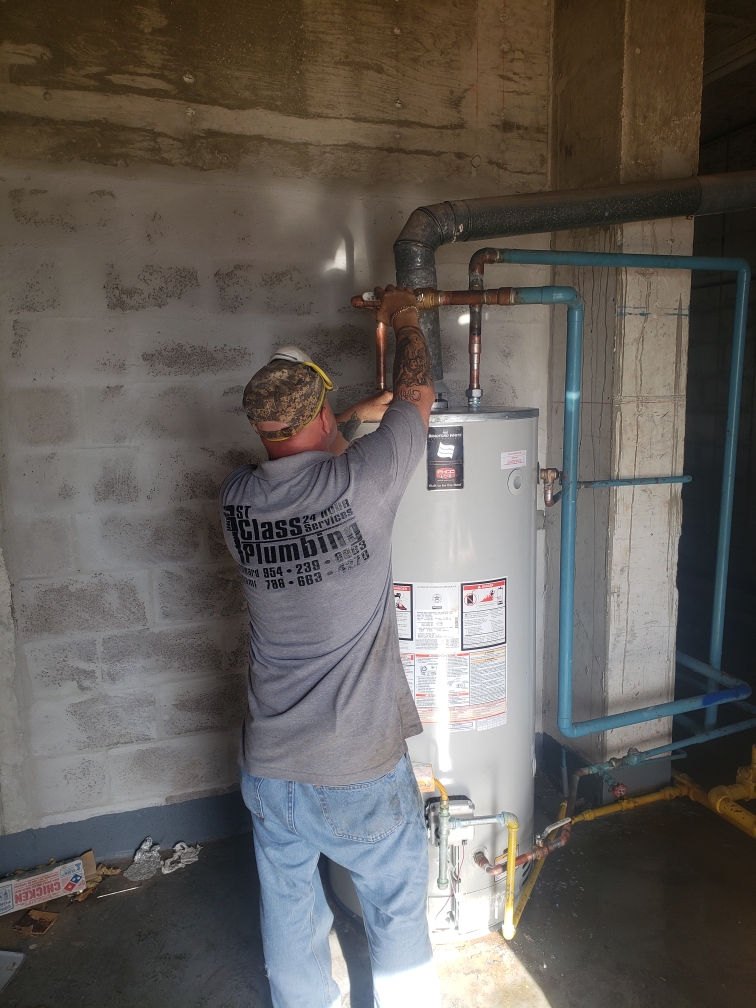 100 Gallon Water Heater Replacement in Hollywood, FL 1st Class Plumbing