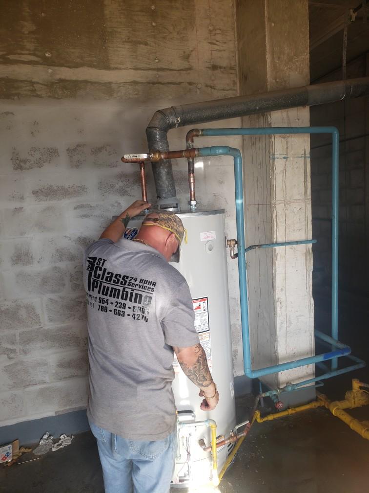 100 Gallon Water Heater Replacement in Hollywood, FL 1st Class Plumbing