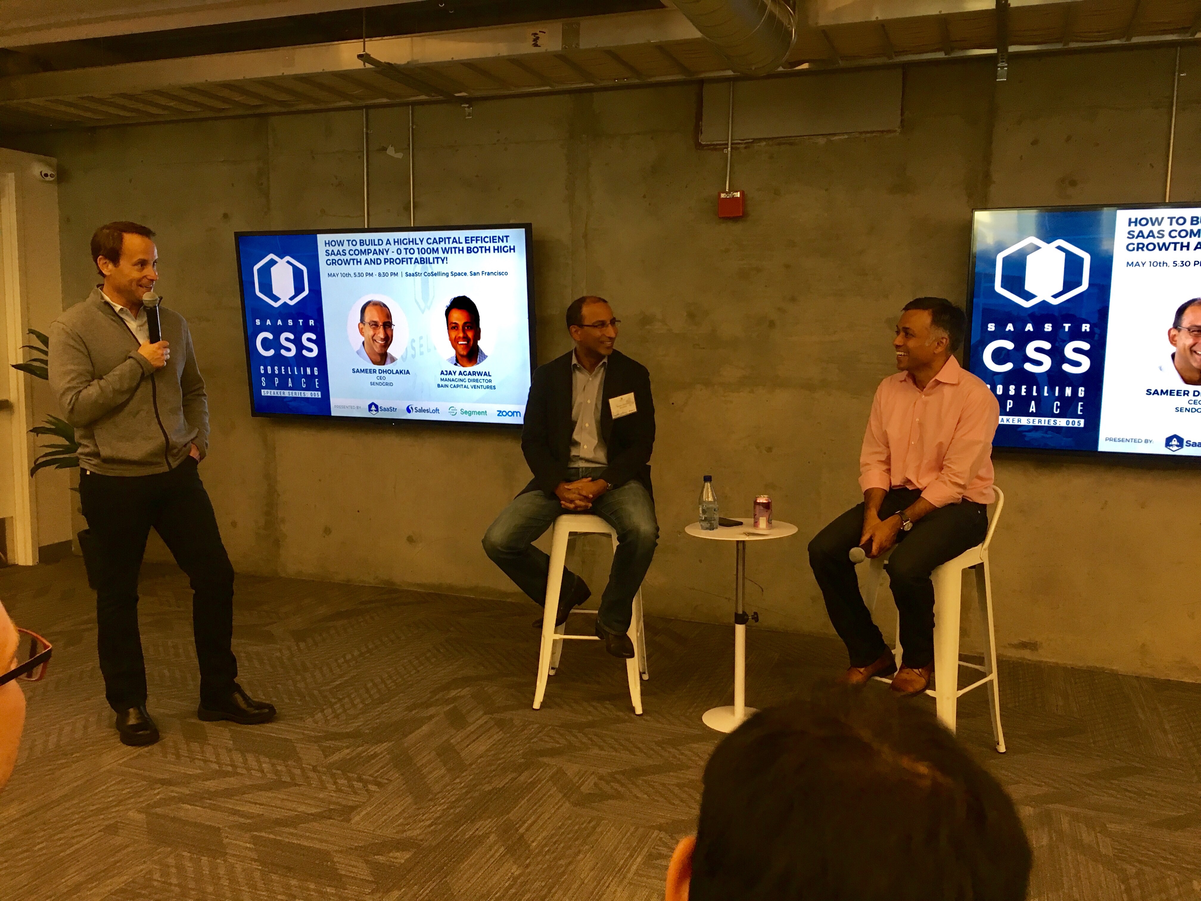 Jason Lemkin introducing Sameer Dholakia and Ajay Agarwal - Paubox