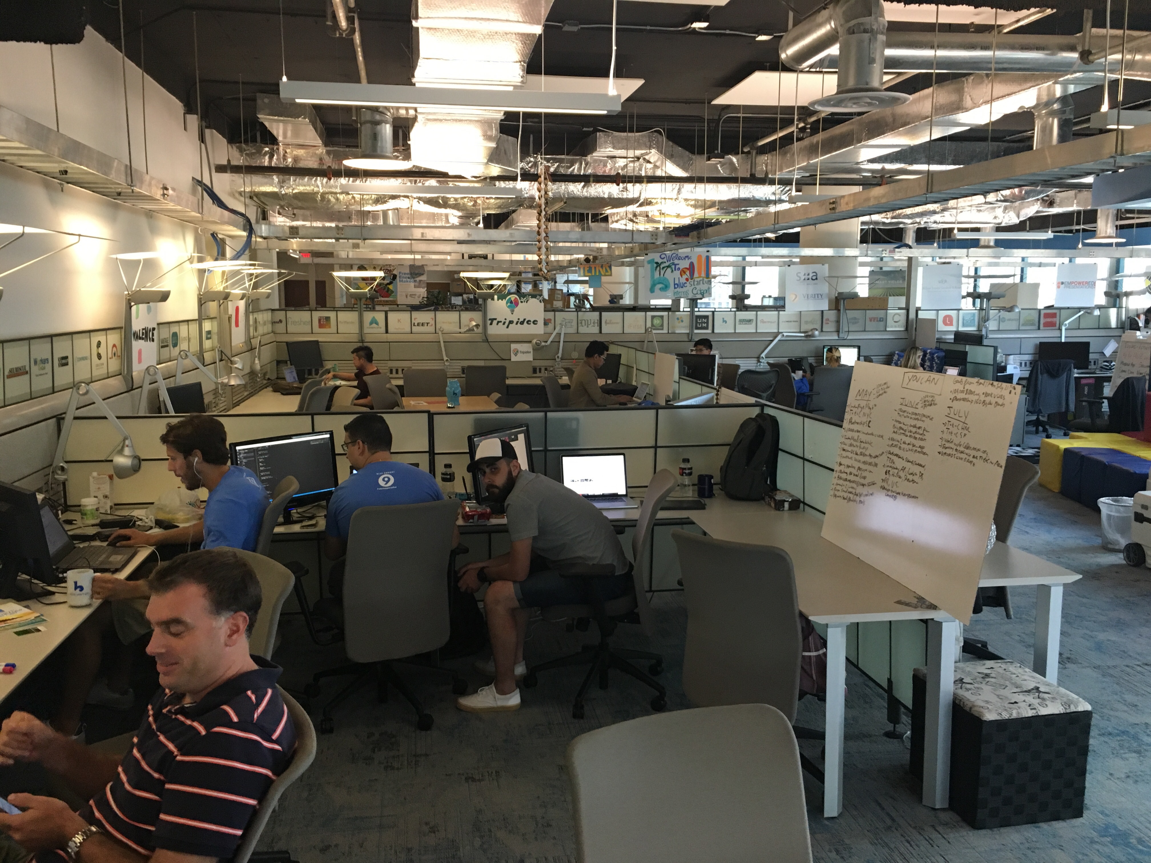 The setup at Blue Startups - Paubox
