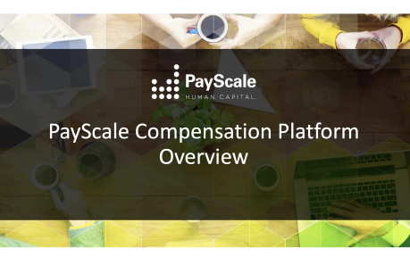 PayScale Compensation Platform Overview