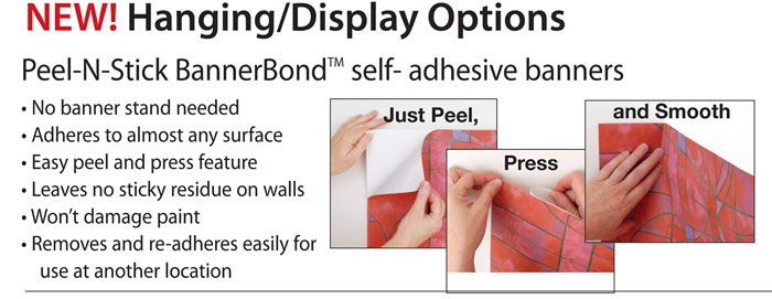 Peel-N-Stick Banners