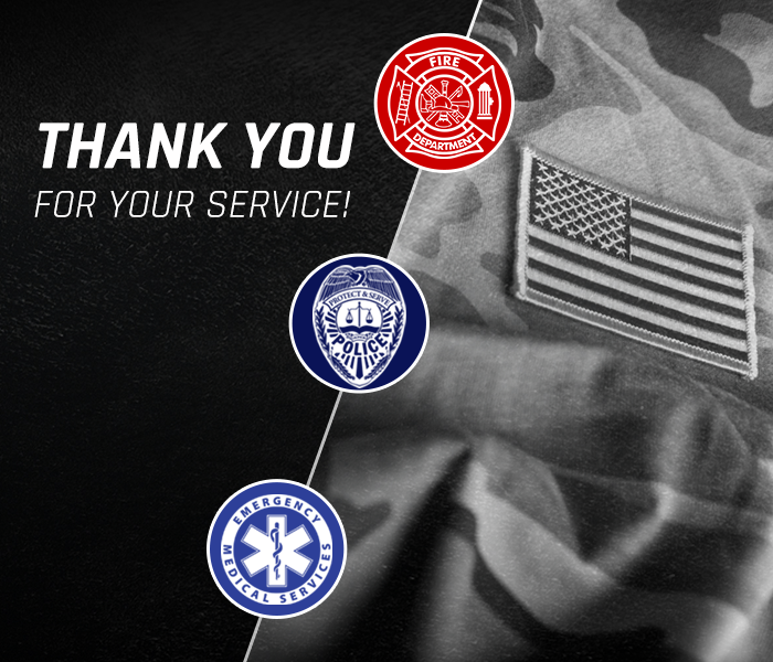 Military and First Responders Discounts