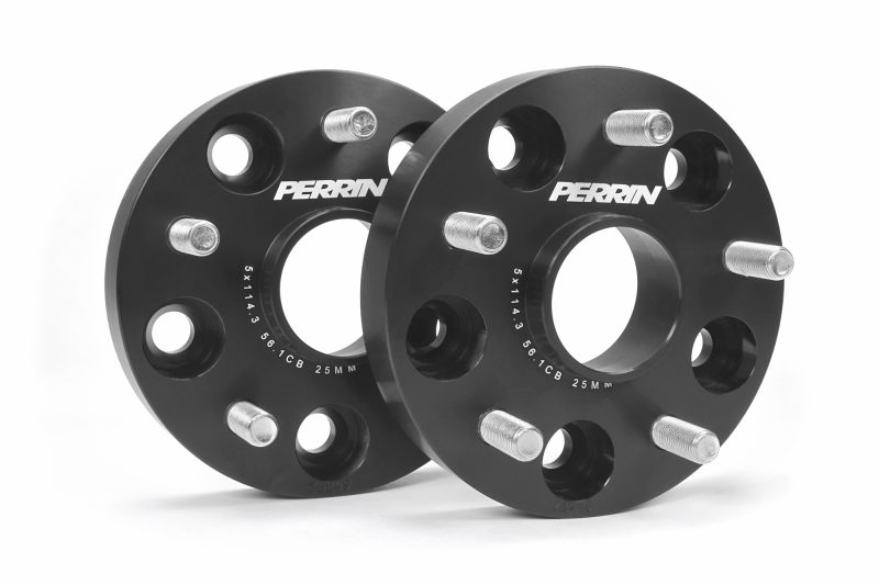 A set of PERRIN Subaru Wheel Spacers 25mm 5x114.3.