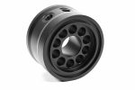 A black PERRIN Oil Temperature Adapter.