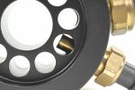 A black PERRIN Oil Temperature Adapter.