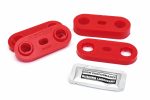 PERRIN Transmission Crossmember Bushings on a white background. with a packet of grease.