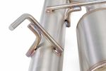 Hangers on the PERRIN Single Exit Catback for Subaru WRX.